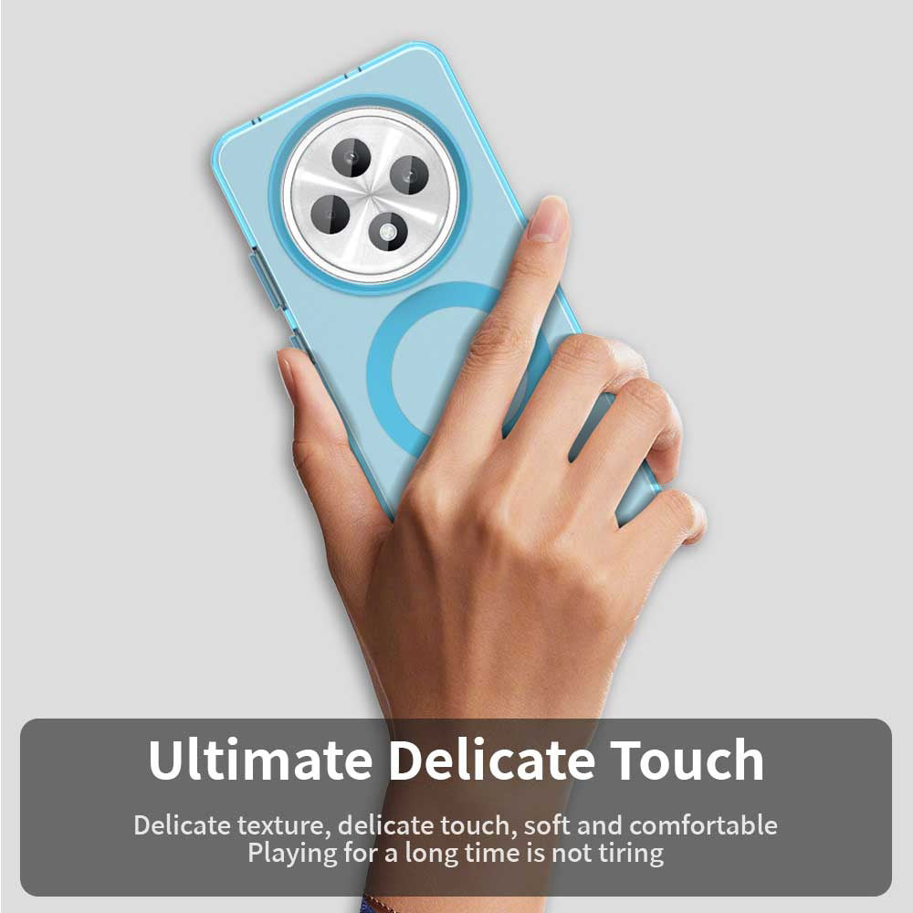 Coque MagSafe pour Oppo A3 4G / A3 5G, Techsuit, CandyCase, Bleue