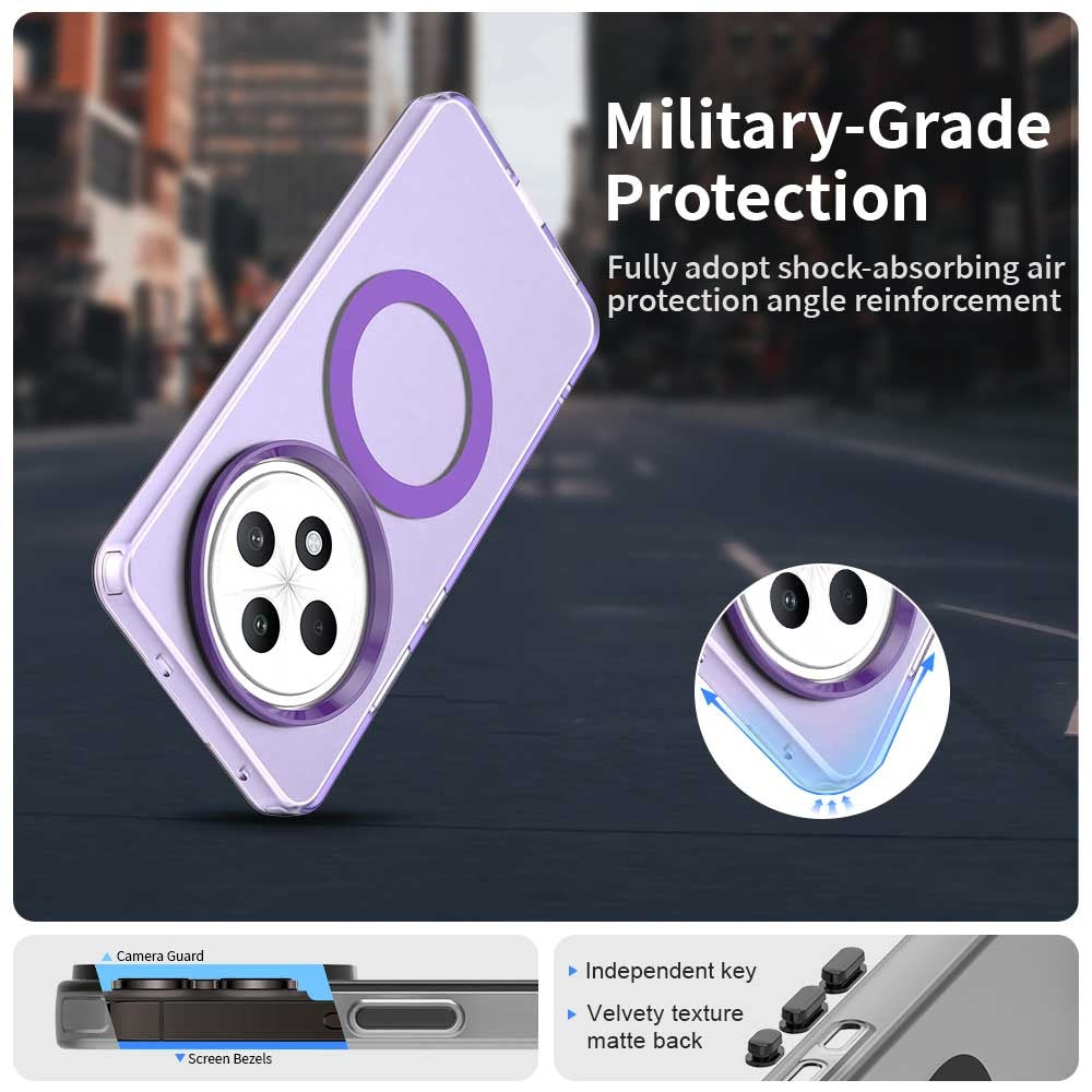 Coque MagSafe pour Oppo A3 4G / A3 5G, Techsuit, CandyCase, Violet
