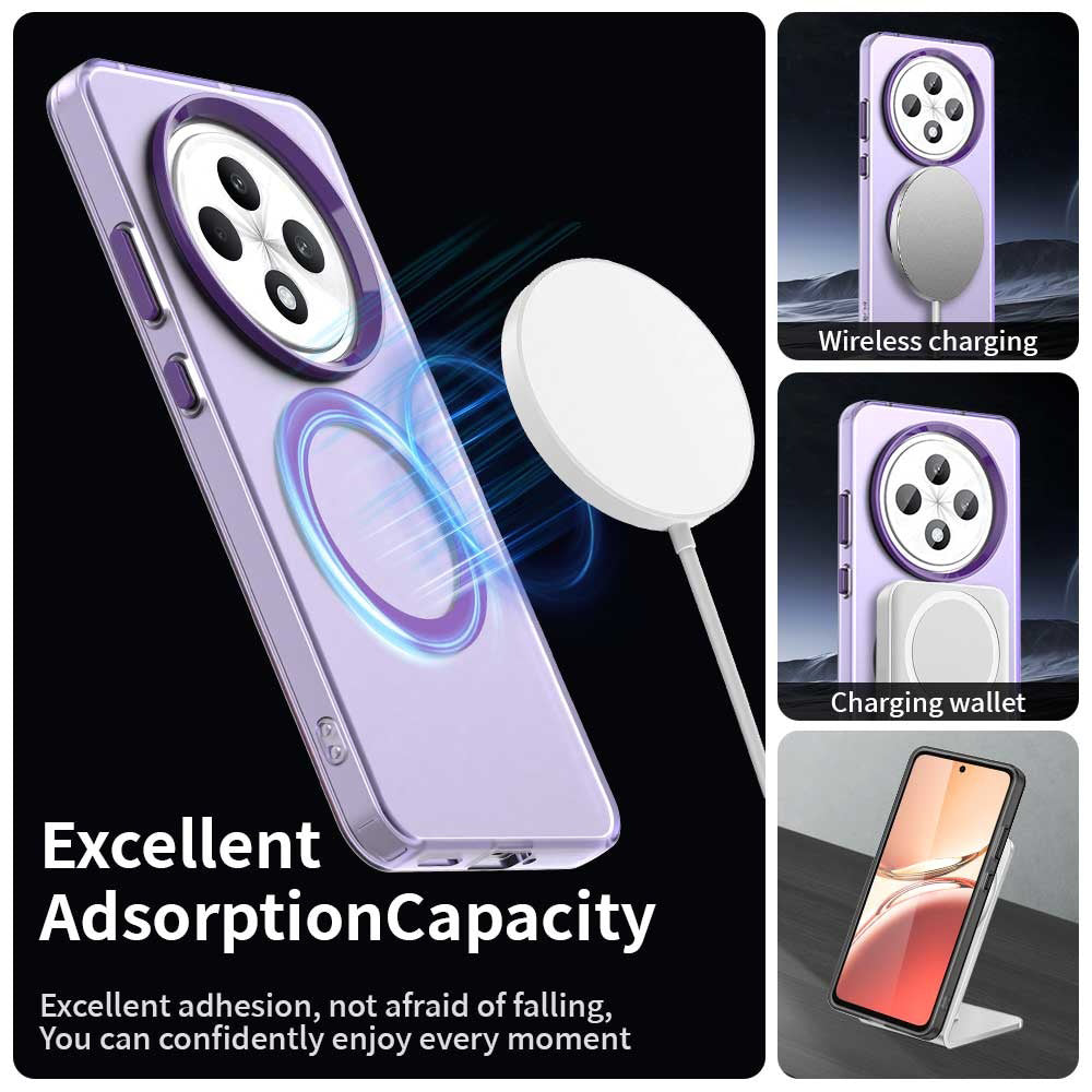 Coque MagSafe pour Oppo A3 4G / A3 5G, Techsuit, CandyCase, Violet