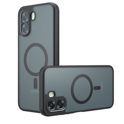 Coque MagSafe pour Oppo A6k 4G / A6x 4G / A6x, Techsuit, PureFrost, Noir Satiné