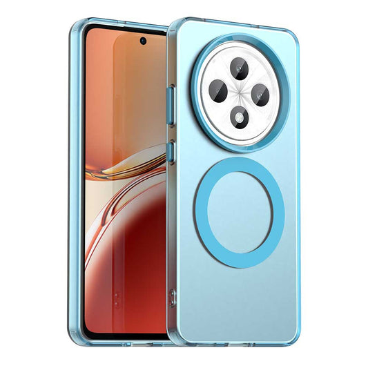 Coque MagSafe pour Oppo Reno12 FS 5G / Reno12 FS 4G / Reno12 F 4G / Reno12 F, Techsuit, CandyCase, Bleue