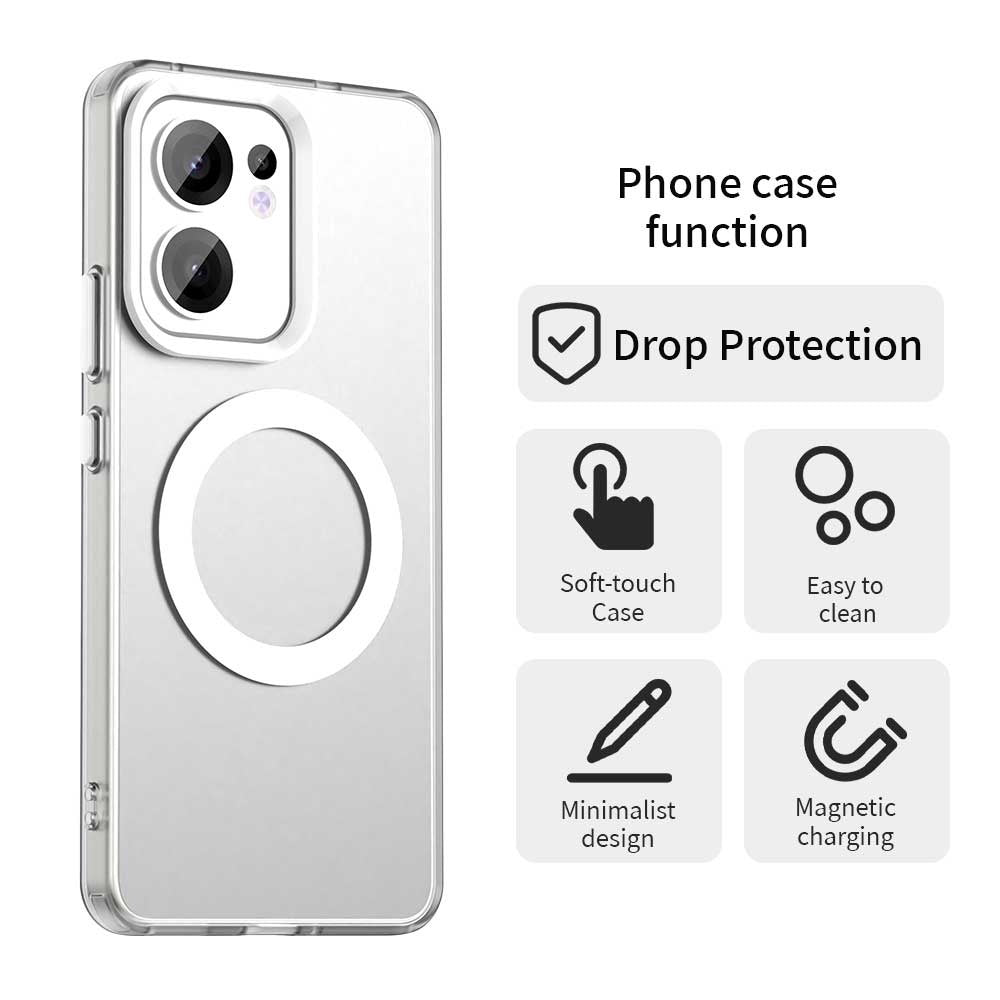 MagSafe Case for Oppo Reno13 FS 5G / Reno13 F 4G / Reno13 F, Techsuit, CandyCase, White