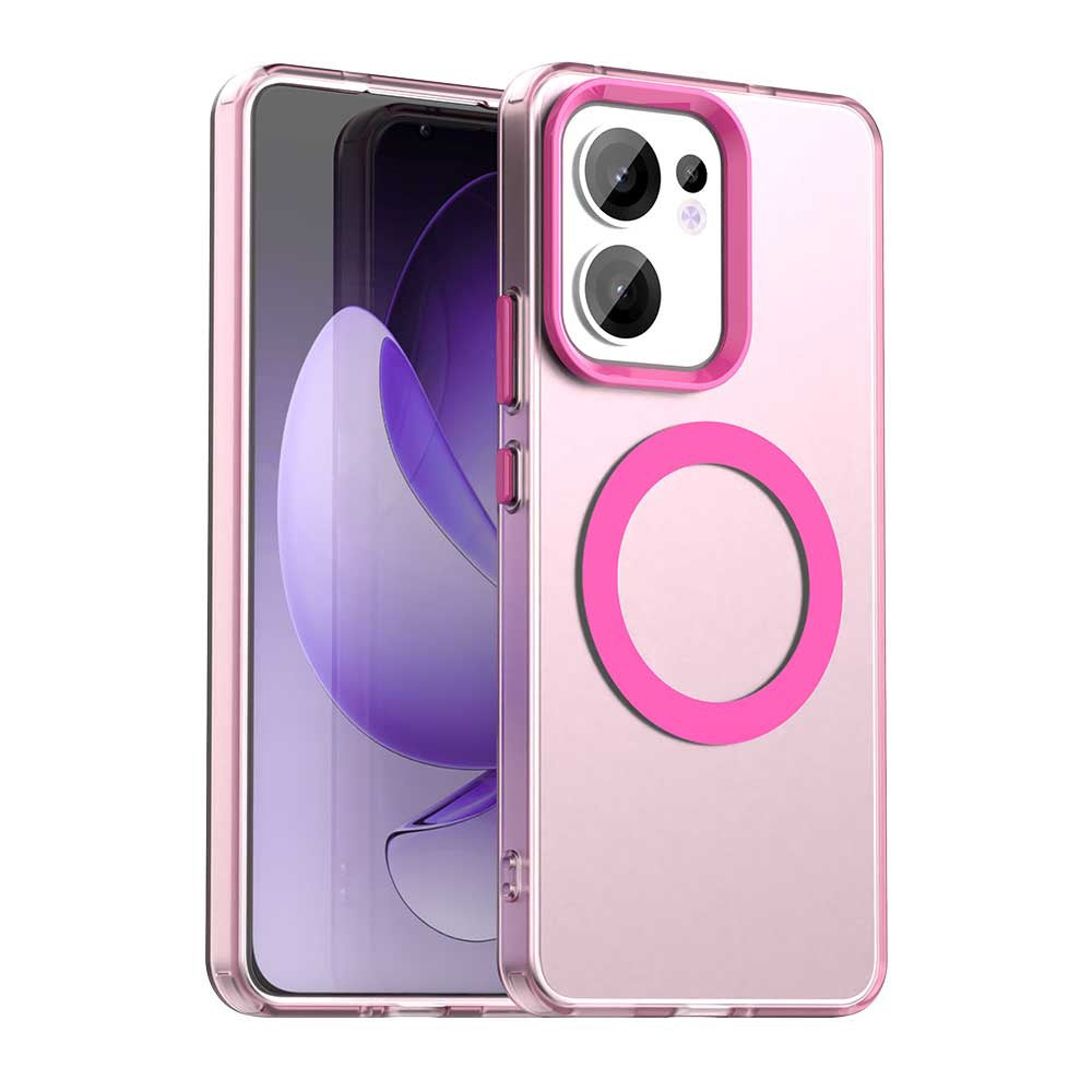 Coque MagSafe pour Oppo Reno13 FS 5G / Reno13 F 4G / Reno13 F, Techsuit, CandyCase, Rose
