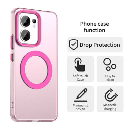Coque MagSafe pour Oppo Reno13 FS 5G / Reno13 F 4G / Reno13 F, Techsuit, CandyCase, Rose