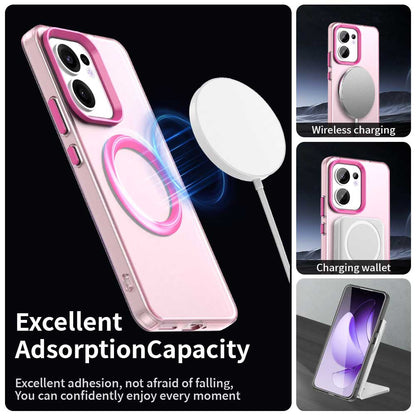 Coque MagSafe pour Oppo Reno13 FS 5G / Reno13 F 4G / Reno13 F, Techsuit, CandyCase, Rose