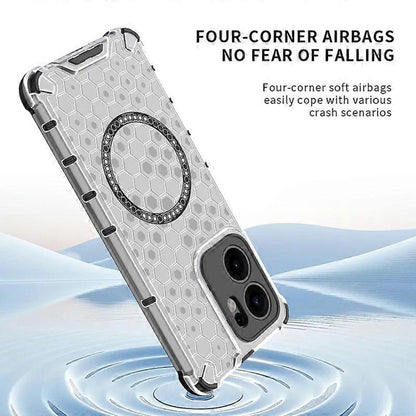 MagSafe Case for Oppo Reno13 FS 5G / Reno13 F 4G / Reno13 F, Techsuit, HoneyComb Shield, Black