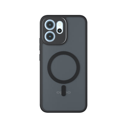 Coque MagSafe pour Oppo Reno14 FS 5G / Reno14 F, Techsuit, PureFrost, Noir Satiné