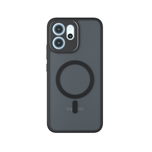 Coque MagSafe pour Oppo Reno14 FS 5G / Reno14 F, Techsuit, PureFrost, Noir Satiné
