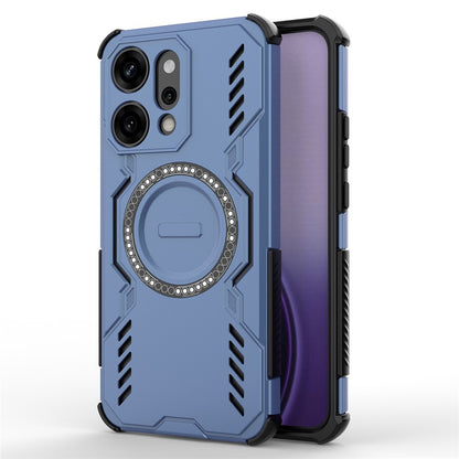 Coque MagSafe pour Oppo Reno14 Pro, Techsuit, ArmorMag, Bleue