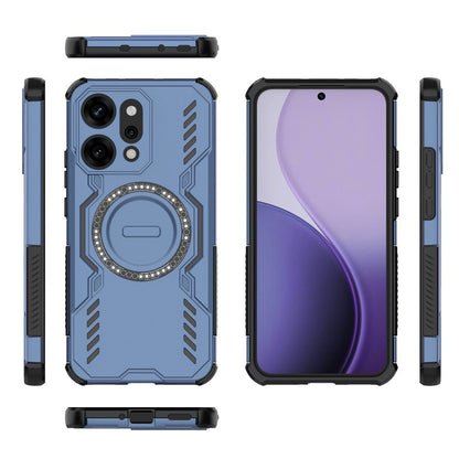 Coque MagSafe pour Oppo Reno14 Pro, Techsuit, ArmorMag, Bleue