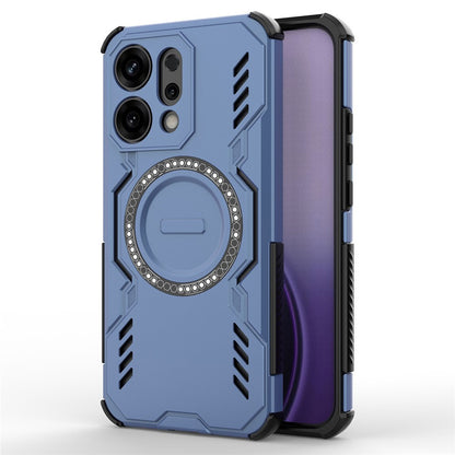Coque MagSafe pour Oppo Reno14, Techsuit, ArmorMag, Bleue