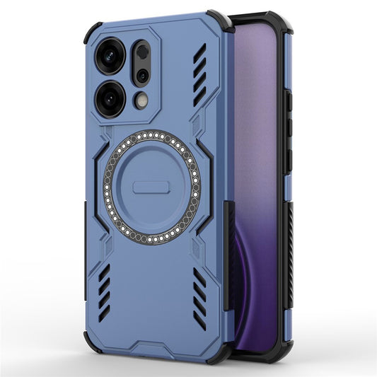 Coque MagSafe pour Oppo Reno14, Techsuit, ArmorMag, Bleue
