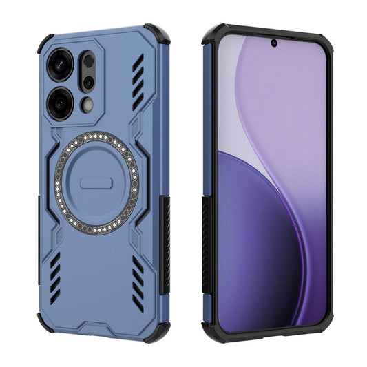 Coque MagSafe pour Oppo Reno14, Techsuit, ArmorMag, Bleue