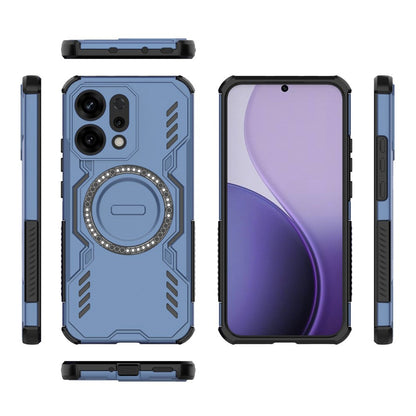 Coque MagSafe pour Oppo Reno14, Techsuit, ArmorMag, Bleue