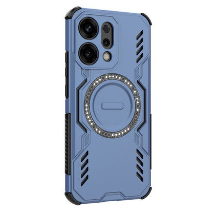 Coque MagSafe pour Oppo Reno14, Techsuit, ArmorMag, Bleue