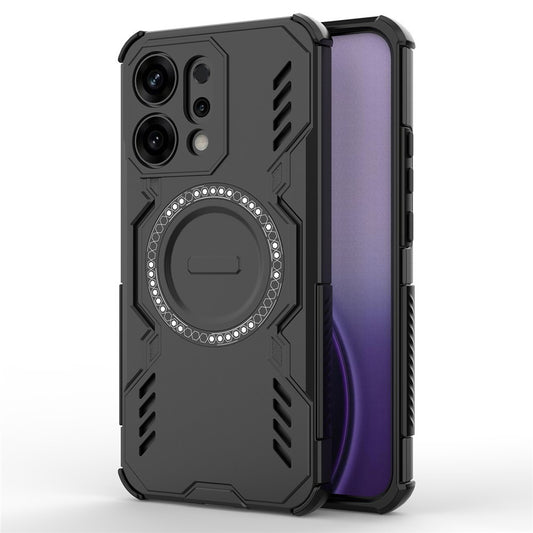 Coque MagSafe pour Oppo Reno14, Techsuit, ArmorMag, Noire