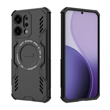 Coque MagSafe pour Oppo Reno14, Techsuit, ArmorMag, Noire