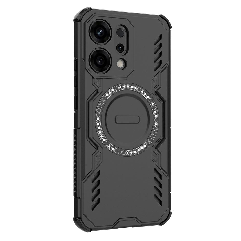 Coque MagSafe pour Oppo Reno14, Techsuit, ArmorMag, Noire