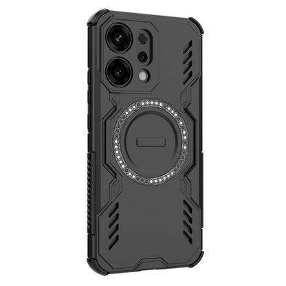 Coque MagSafe pour Oppo Reno14, Techsuit, ArmorMag, Noire