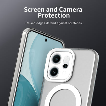 Coque MagSafe pour Oppo Reno14, Techsuit, CandyCase, Blanche
