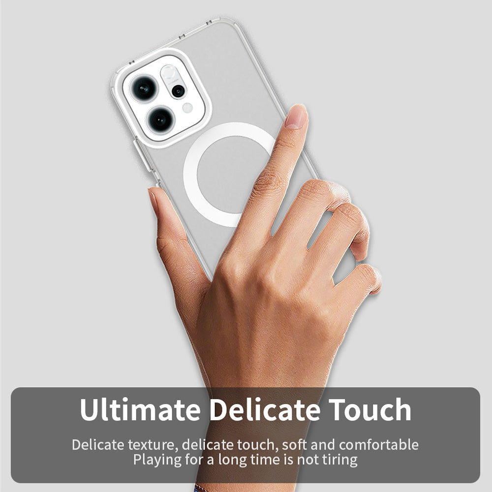 Coque MagSafe pour Oppo Reno14, Techsuit, CandyCase, Blanche