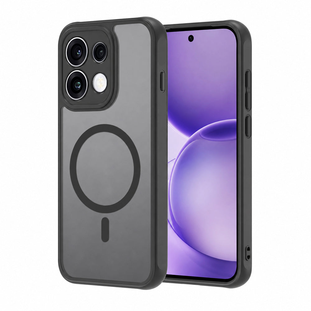 MagSafe Case for Oppo Reno16 F / Reno16 FS, Techsuit, HaloFrost II, Black