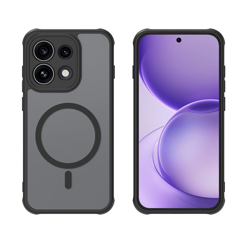 MagSafe Case for Oppo Reno16 F / Reno16 FS, Techsuit, HaloFrost II, Black