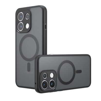 Coque MagSafe pour Oppo Reno16 F / Reno16 FS, Techsuit, PureFrost, Noir Satiné
