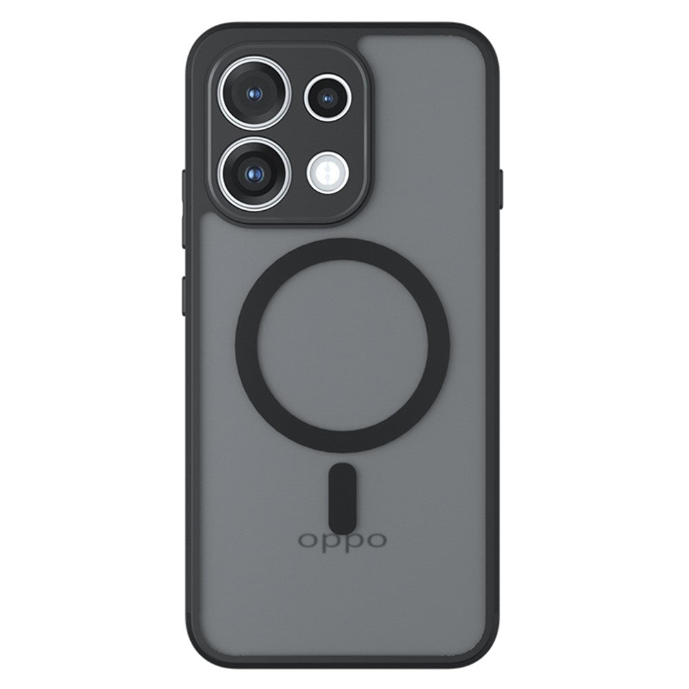 Coque MagSafe pour Oppo Reno16 F / Reno16 FS, Techsuit, PureFrost, Noir Satiné