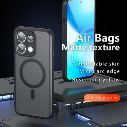 Coque MagSafe pour Oppo Reno16 F / Reno16 FS, Techsuit, PureFrost, Noir Satiné
