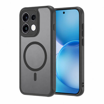 Coque MagSafe pour Oppo Reno16 Pro, Techsuit, HaloFrost II, Noire