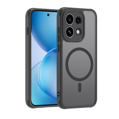 Coque MagSafe pour Oppo Reno16 Pro, Techsuit, HaloFrost II, Noire