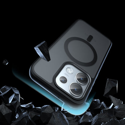 Coque MagSafe pour Oppo Reno16 Pro, Techsuit, PureFrost, Noir Satiné