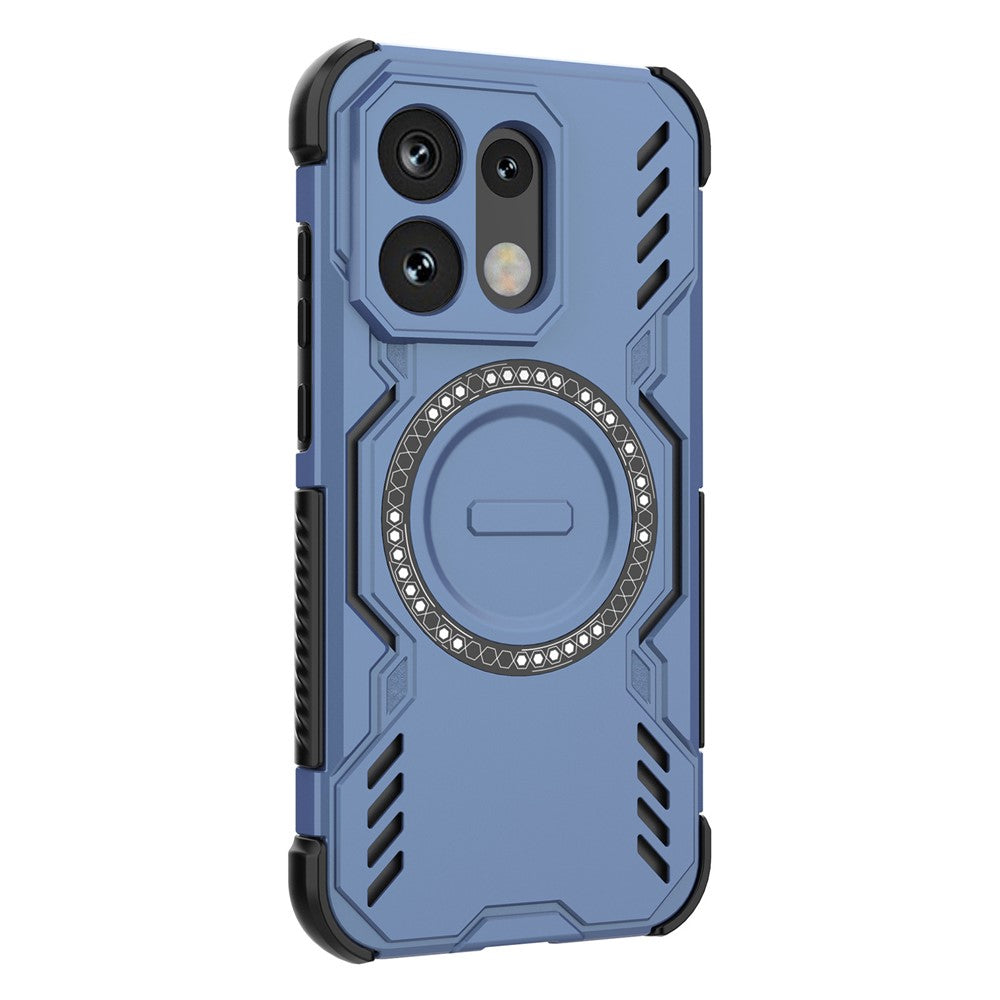 Coque MagSafe pour Oppo Reno16 / Reno16 Pro, Techsuit, ArmorMag, Bleue