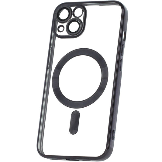 Coque MagSafe pour Samsung Galaxy A26 A266, OEM, Color Chrome Mag, Noire