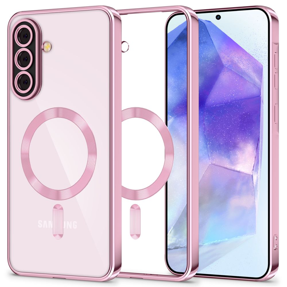 MagSafe Case for Samsung Galaxy A56 A566, Tech-Protect, Magflex, Rose Gold