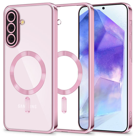 Coque MagSafe pour Samsung Galaxy A56 A566, Tech-Protect, Magflex, Rose Doré