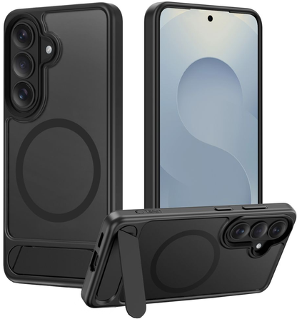 Coque MagSafe pour Samsung Galaxy S26 Plus S947, Tech-Protect, Magrack, Noir Mat