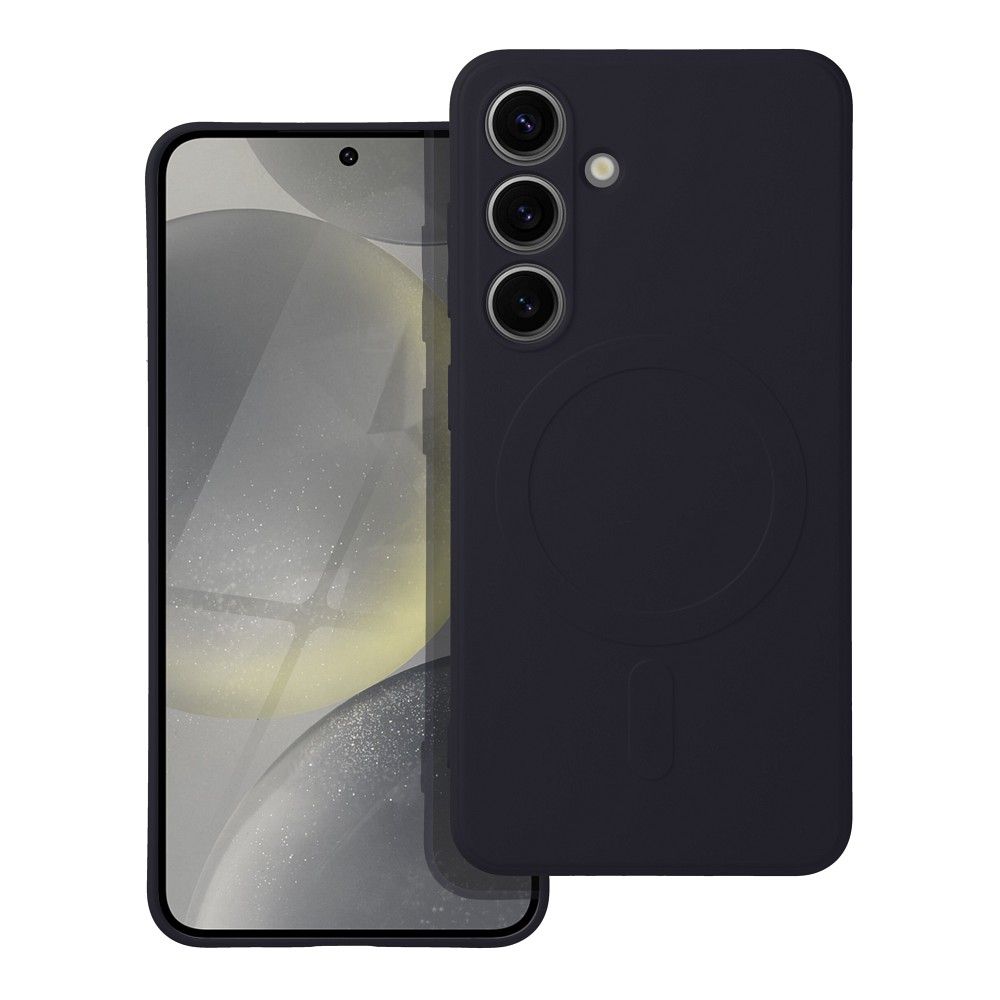 Coque MagSafe pour Samsung Galaxy A56 A566, OEM, Silicone Mag, Noire