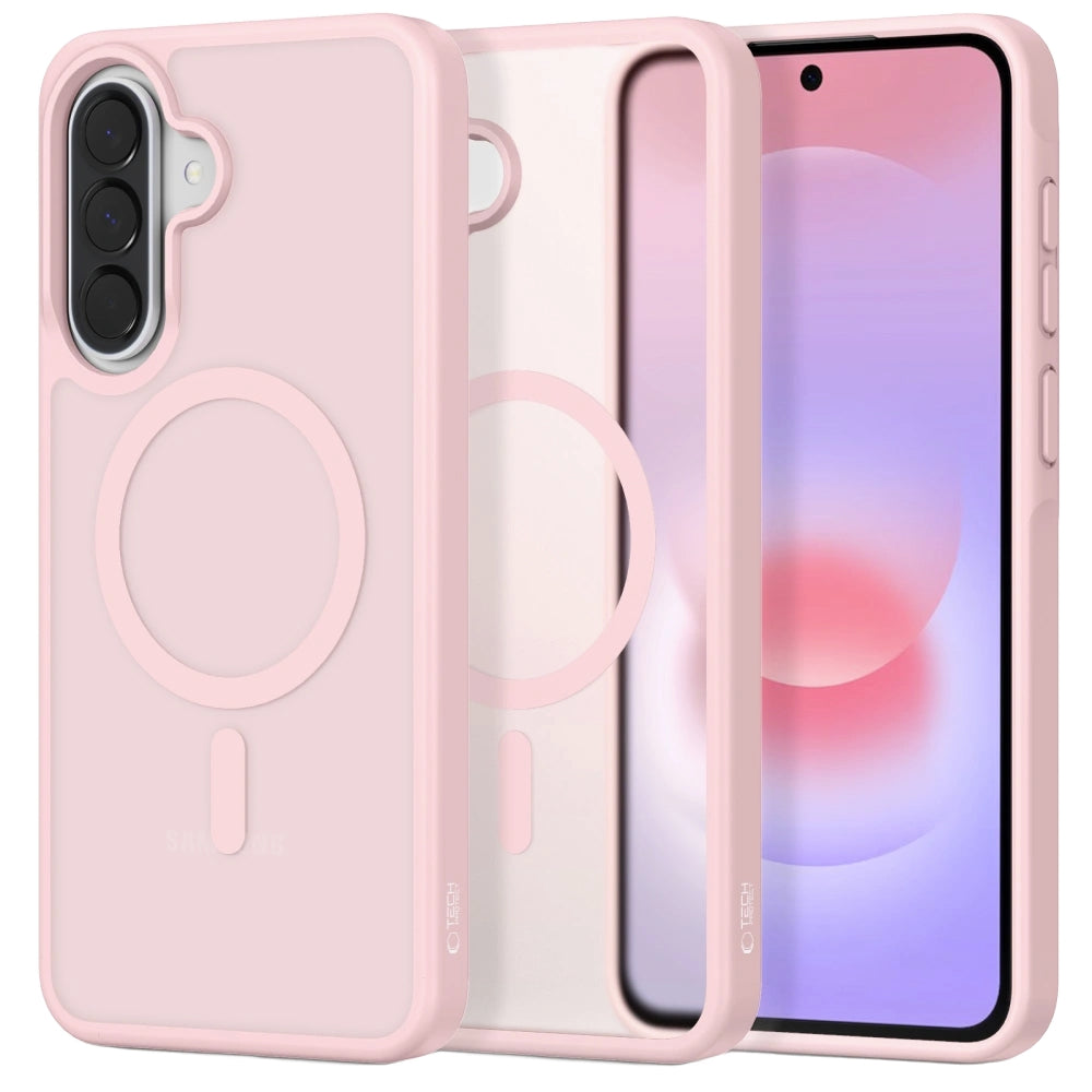 Coque MagSafe pour Samsung Galaxy A37 5G / A56 A566 / A36 A366, Tech-Protect, Magmat, Rose Mat