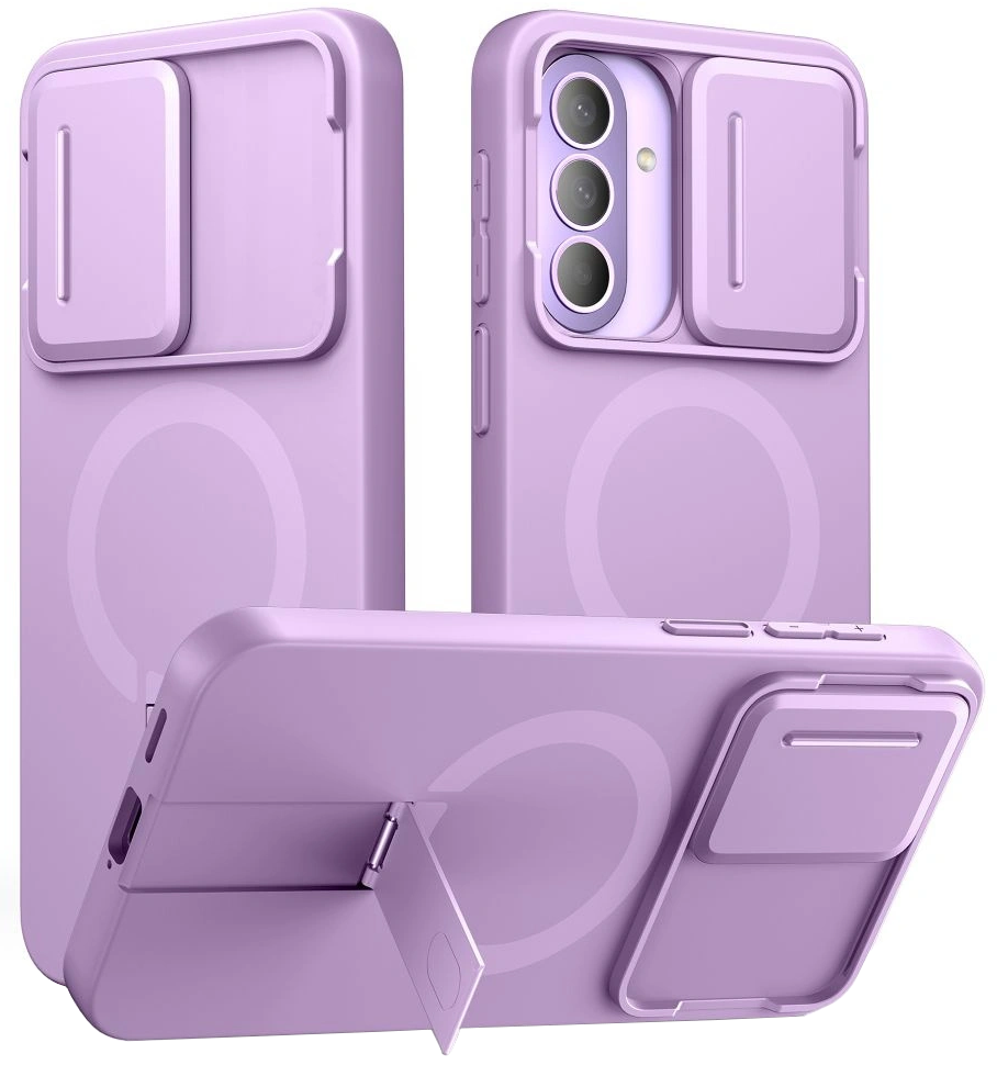 MagSafe Case for Samsung Galaxy A57 5G, Tech-Protect, Kevlar Aura, Violet