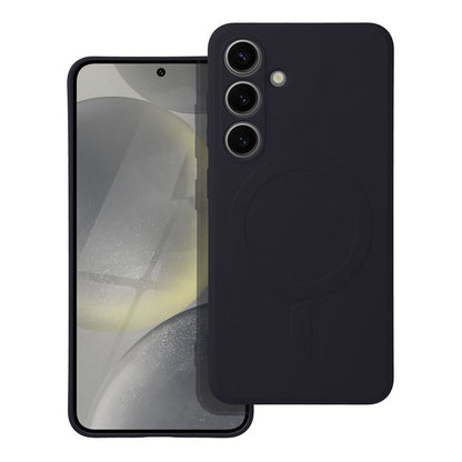 Coque MagSafe pour Samsung Galaxy A36 A366, OEM, Silicone Mag, Noire