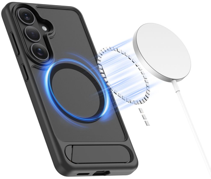 Coque MagSafe pour Samsung Galaxy S26 Plus S947, Tech-Protect, Magrack, Noir Mat