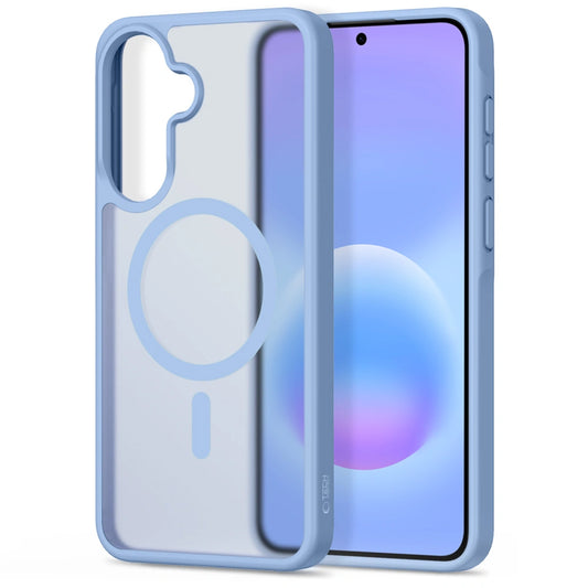 Coque MagSafe pour Samsung Galaxy A57 5G, Tech-Protect, Magmat, Bleu Mat