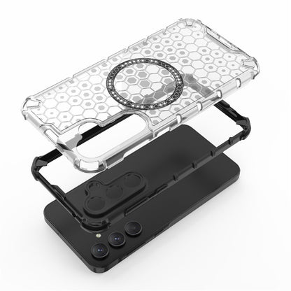 MagSafe Case for Samsung Galaxy A26 A266, Techsuit, HoneyComb Shield, Blue