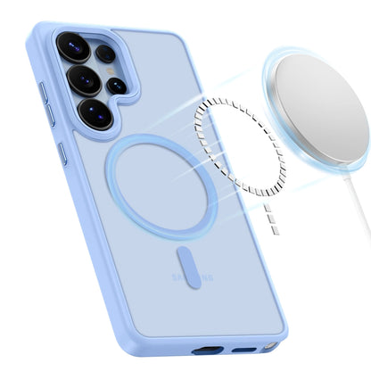 Coque MagSafe pour Samsung Galaxy S26 Ultra S948, Tech-Protect, Magmat, Bleu Mat