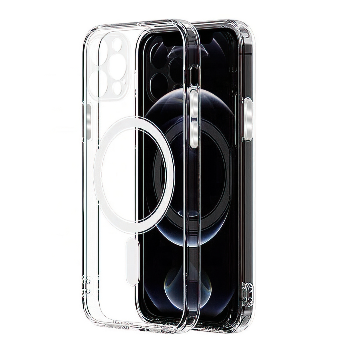 Coque MagSafe pour Samsung Galaxy A57 5G, OEM, 1800 Gauss, Transparente
