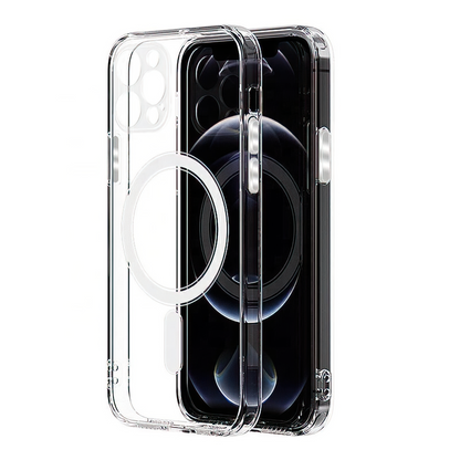 Coque MagSafe pour Samsung Galaxy A57 5G, OEM, 1800 Gauss, Transparente