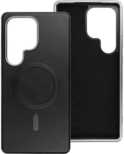Coque MagSafe pour Samsung Galaxy A36 A366, OEM, Gentleman Mag, Noire