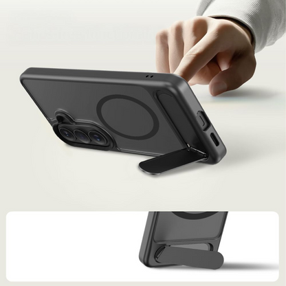 Coque MagSafe pour Samsung Galaxy S26 Plus S947, Tech-Protect, Magrack, Noir Mat